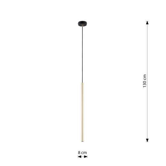 Lampa wisząca SELTER 1 GOLD 1332/1 EMIBIG Lighting