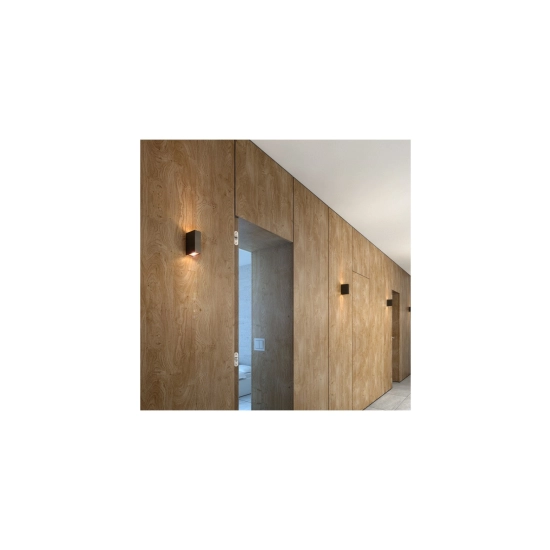 UKKO ścienna czarna 230V LED 2x3W 55° IP54 3000K R12555 Rendl light studio