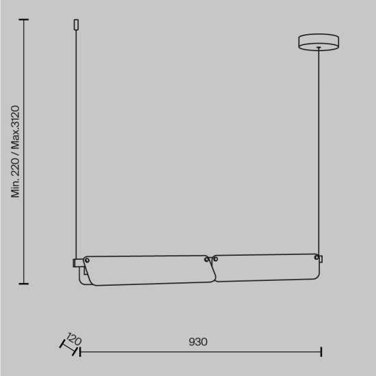 Lampa wisząca Flat MOD296PL-L20BS3K Maytoni - zdjęcie dodatkowe 4