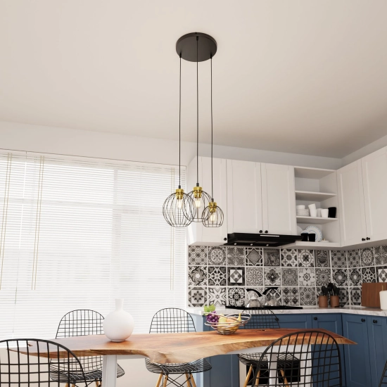 Lampa wisząca NANDO 3PREM BL GOLD 1368/3PREM EMIBIG Lighting