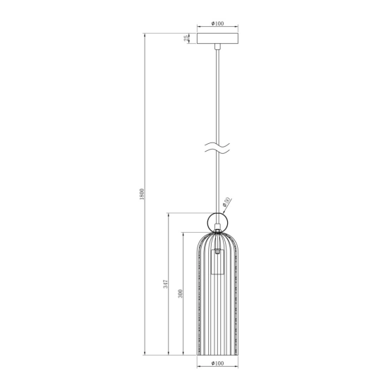Lampa wisząca Pendant Lamp Antic MOD302PL-01CG Maytoni - zdjęcie dodatkowe 4