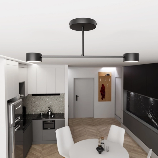 Lampa sufitowa HALO 2 BLACK 1355/2 EMIBIG Lighting