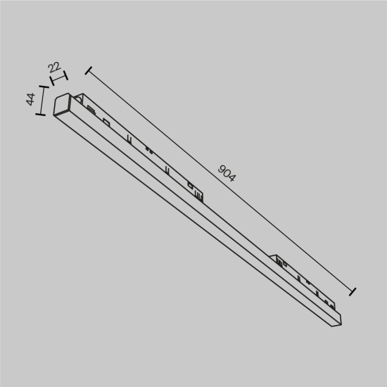 Lampa szynowa Basis Exility 2700-6000K 30W 120° Dim Dali1 TR030-4-30WTW-DD-B Maytoni - zdjęcie dodatkowe 4
