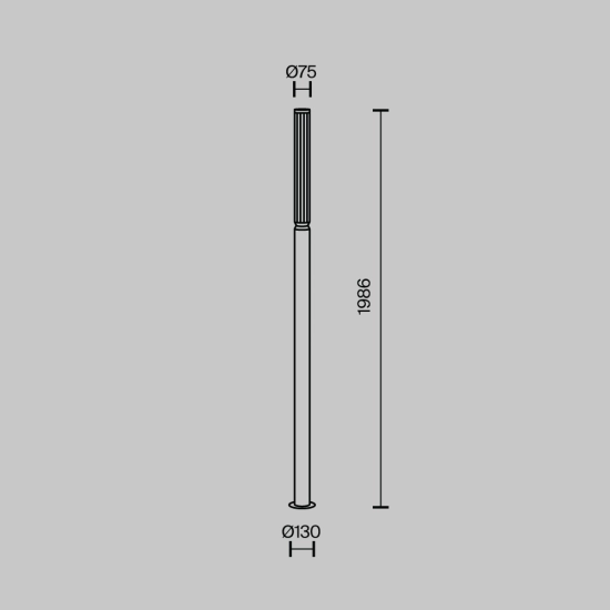 Lampa stojąca Oświetlenie krajobrazu Lit O593FL-L20BR3K Maytoni - zdjęcie dodatkowe 4