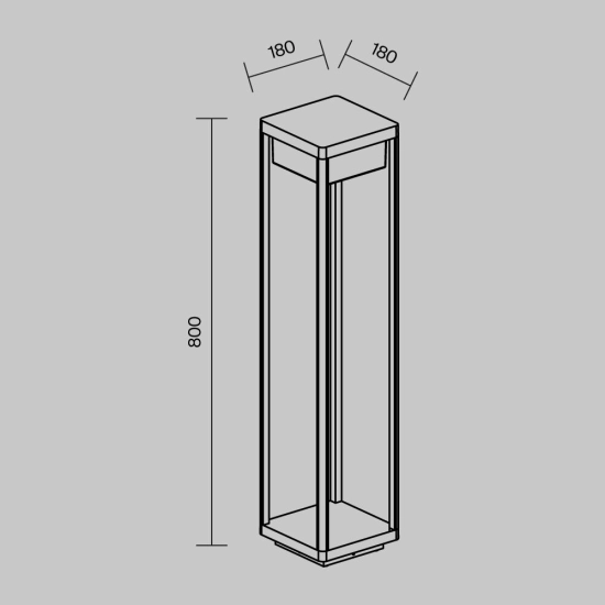 Lampa stojąca Baker Street O021FL-L10B3K IP65 Maytoni - zdjęcie dodatkowe 5