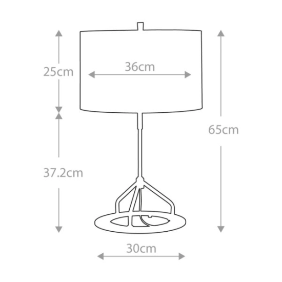 Lampa stołowa Vicenza – 1 źródło światła – Biała/ Polerowany nikiel VICENZA-TL-GPN Elstead Lighting