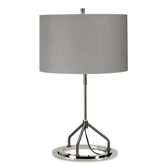 Lampa stołowa Vicenza – 1 źródło światła – Biała/ Polerowany nikiel VICENZA-TL-GPN Elstead Lighting