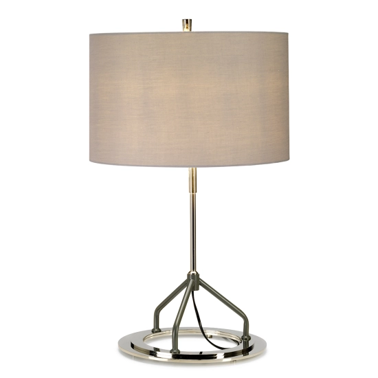 kinkiecik.pl Lampa stołowa Vicenza – 1 źródło światła – Biała/ Polerowany nikiel VICENZA-TL-GPN Elstead Lighting