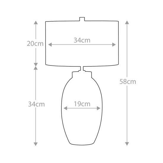 Mała lampa stołowa Victor – 1 źródło światła – Kremowa VICTOR-SM-TL-CR Elstead Lighting