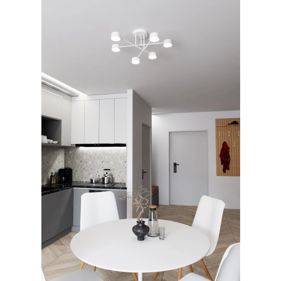 Lampa sufitowa HALO 6 WHITE 1356/6 EMIBIG Lighting