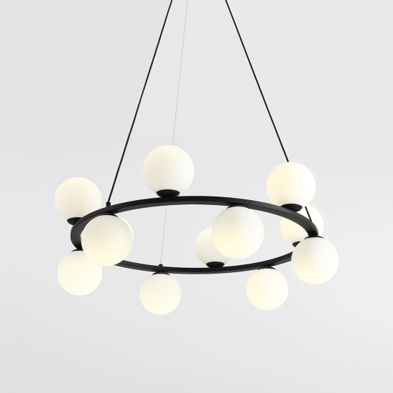 LAMPA WISZĄCA KRONE 12 CZARNY 1085R1 ALDEX - zdjęcie dodatkowe 4