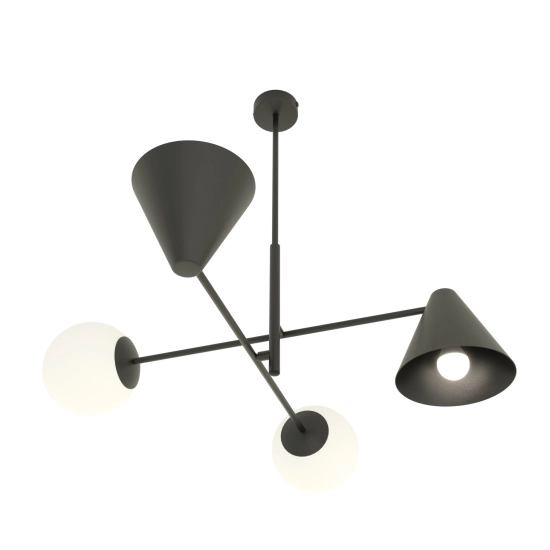 Żyrandol HERMES 4 BLACK 1347/4 EMIBIG Lighting