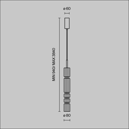 Lampa wisząca Ordo MOD272PL-L12B3K Maytoni - zdjęcie dodatkowe 6