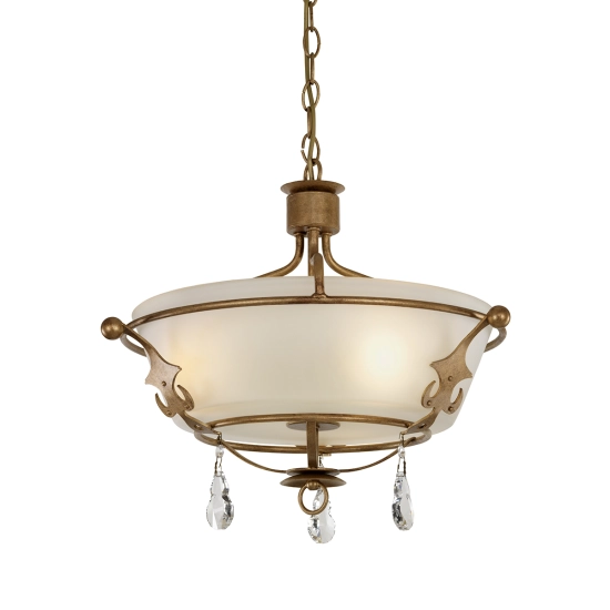 Lampa wisząca Windsor – 3 źródła światła – Złota patyna WINDSOR-SF-GOLD Elstead Lighting
