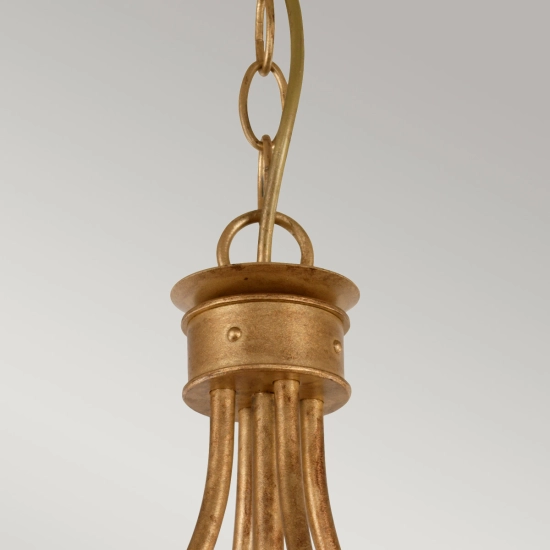 Lampa wisząca Windsor – 4 źródła światła – Złota patyna WINDSOR4-GOLD Elstead Lighting