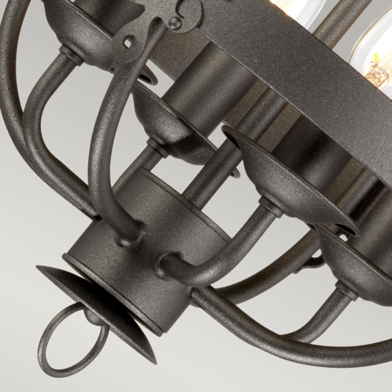 Lampa wisząca Windsor – 4 źródła światła – Grafitowe WINDSOR4-GR Elstead Lighting