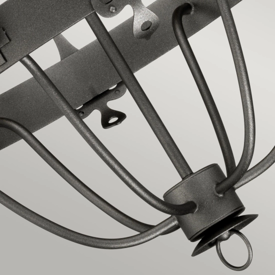 Żyrandol Windsor – 6 źródeł światła – Grafitowe WINDSOR6-GR Elstead Lighting