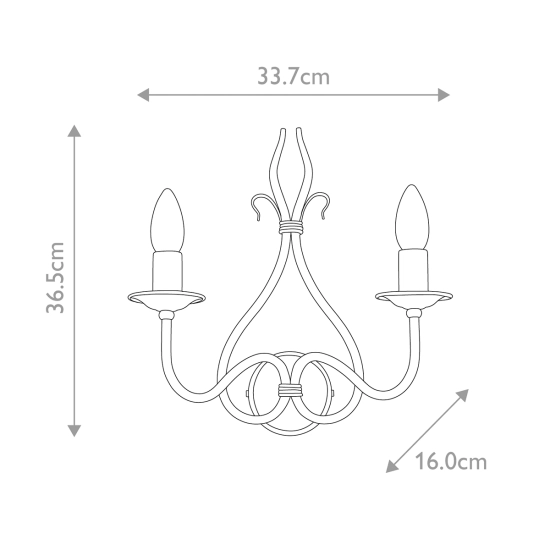 Kinkiet Windermere – 2 źródła światła WM2 Elstead Lighting