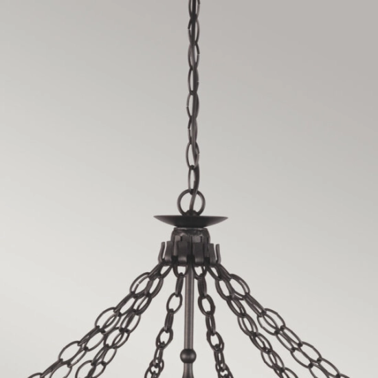 Żyrandol Warwick – 12 źródeł światła WR12-GRAPHITE Elstead Lighting