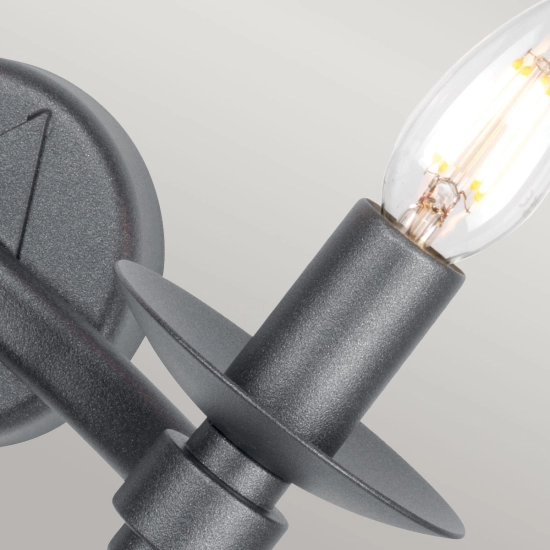 Kinkiet Warwick – 2 źródła światła WR2-GRAPHITE Elstead Lighting
