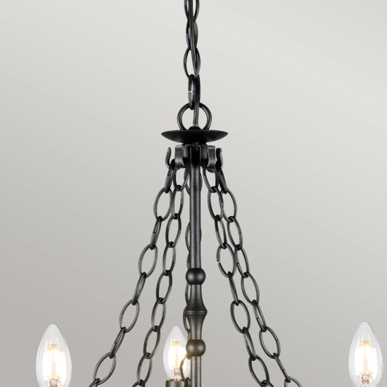 Żyrandol Warwick – 5 źródeł światła WR5-GRAPHITE Elstead Lighting
