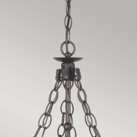 Żyrandol Warwick – 6 źródeł światła WR6-GRAPHITE Elstead Lighting