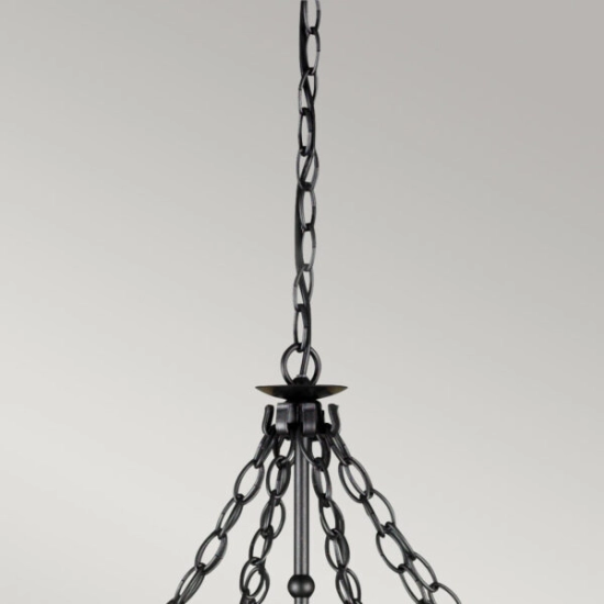 Żyrandol Warwick – 8 źródeł światła WR8-GRAPHITE Elstead Lighting