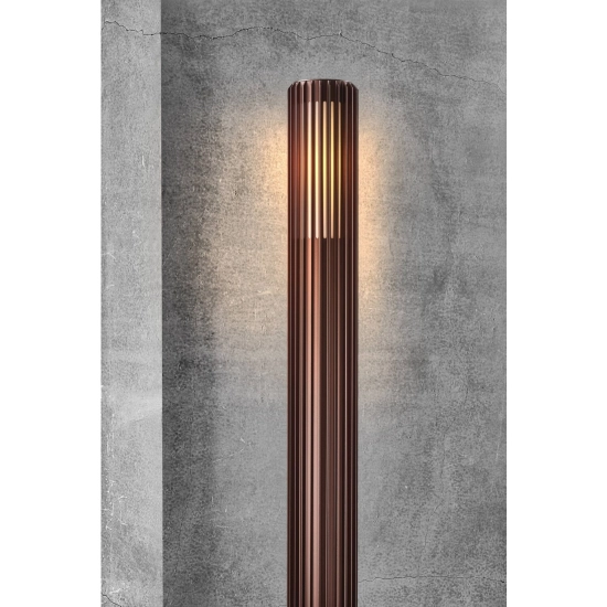 kinkiecik.pl Wysoka lampa ogrodowa stojąca Aludra 95 - Nordlux, brąz - IP54 E27 2118038061