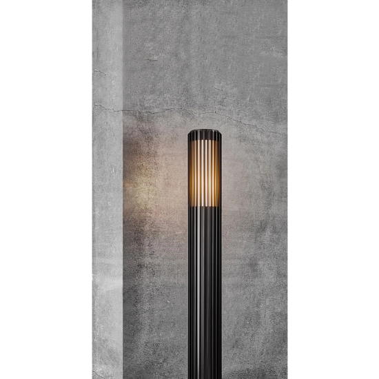 kinkiecik.pl Wysoka lampa ogrodowa stojąca Aludra 95 - Nordlux, czarna - IP54 E27 2118038003