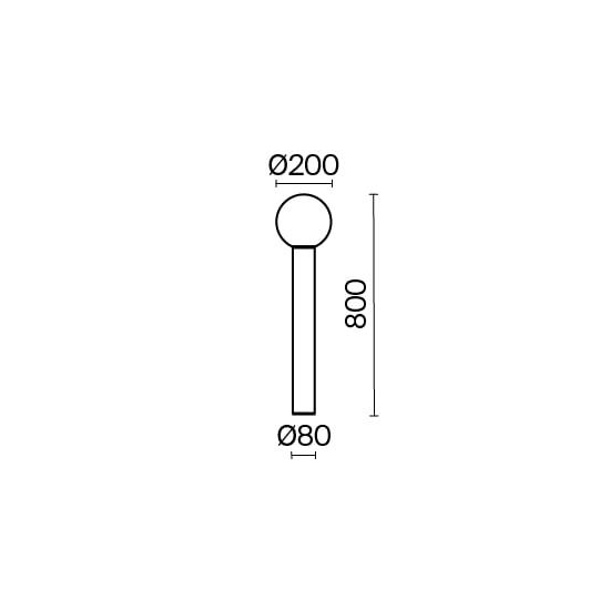 Lampa stojąca Bold O598FL-01B 1xE27 IP54 Maytoni - zdjęcie dodatkowe 5
