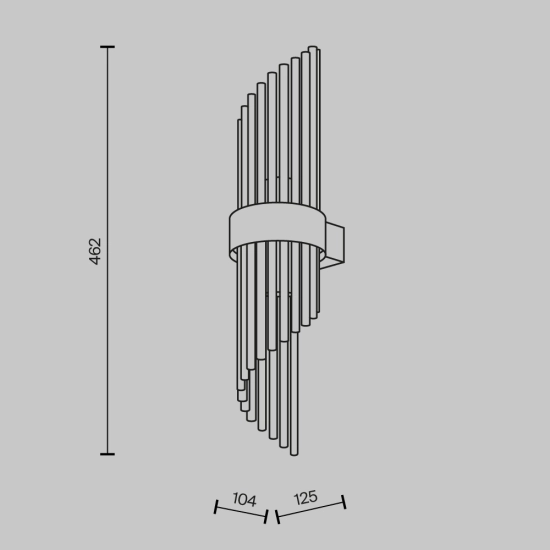 Lampa ścienna (kinkiet) Frame MOD174WL-02G Maytoni - zdjęcie dodatkowe 5