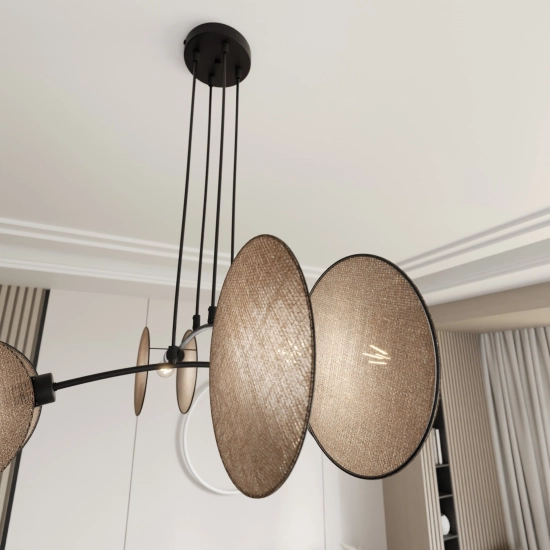 Lampa wisząca MOTIF 4 NATURAL 1328/4 EMIBIG Lighting