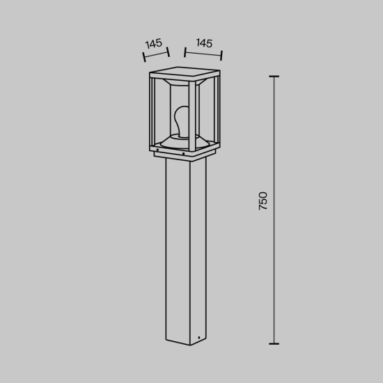 Lampa stojąca Oświetlenie krajobrazu Cell O452FL-01GF2 Maytoni - zdjęcie dodatkowe 5
