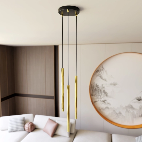 Lampa wisząca SELTER 3 PREMIUM GOLD 1332/3PREM EMIBIG Lighting