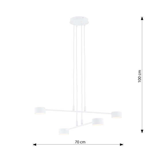 Lampa wisząca MODUS 4 WHITE 1340/4 EMIBIG Lighting