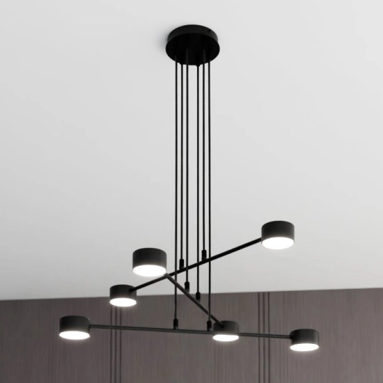 Lampa wisząca MODUS 6 BLACK 1339/6 EMIBIG Lighting zdjęcie produktu