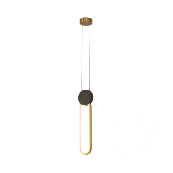 23100 PENDANT LED LIGHT 13W 3000K ALUMINIUM-SILICON,BLACK-GOLD Zambelis Lights