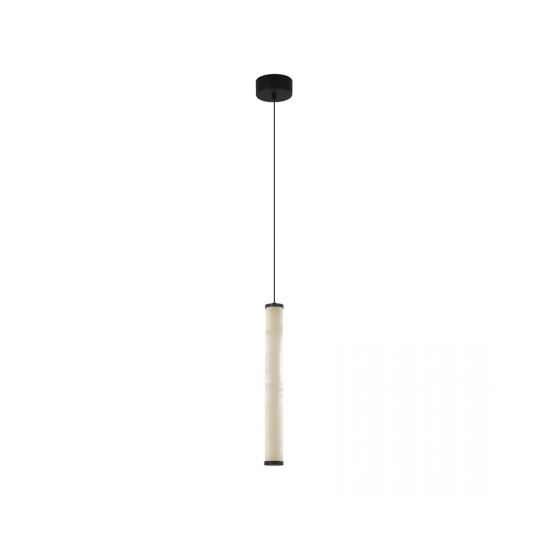 2540 PENDANT LED LIGHT 15W 3000K TRIAC SANDY BLACK - ALABASTER Zambelis Lights