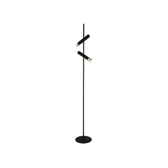 22032 FLOOR LED LAMP 7W 3000K SANDY BLACK - GOLD METAL - ALUMINIUM Zambelis Lights