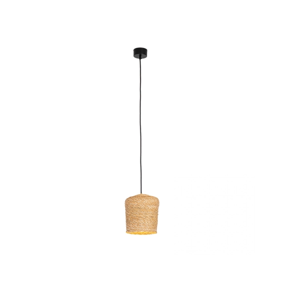 22167 PENDANT LAMP NATURAL BRAIDED WHEAT 1XE27 Zambelis Lights