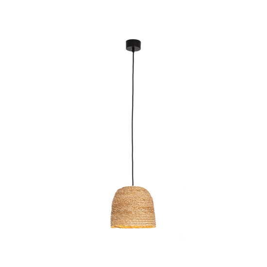 22166 PENDANT LAMP NATURAL BRAIDED WHEAT 1XE27 Zambelis Lights