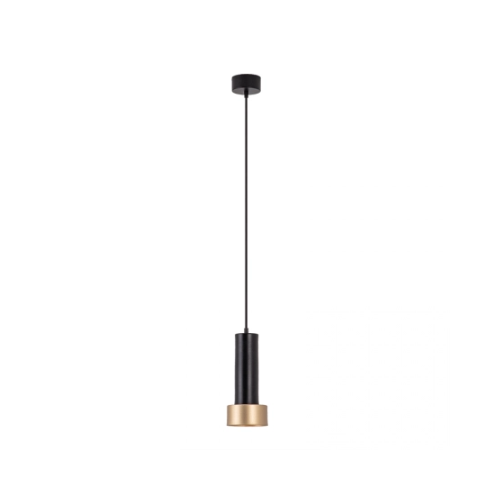 22185 PENDANT LIGHT 1XGU10 SANDY BLACK-GOLD Zambelis Lights