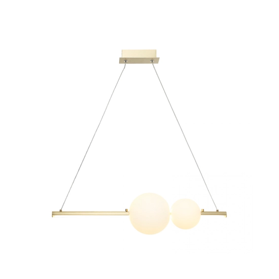 22108 PENDANT LED LIGHT 13W 3000K ALUMINUM-OPAL GLASS Zambelis Lights