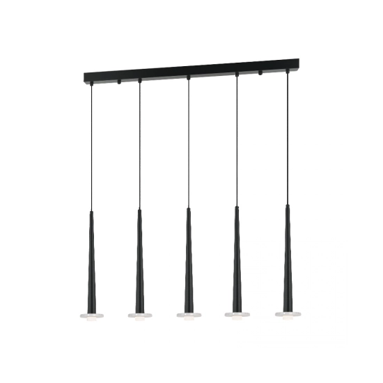 22112 PENDANT LED LIGHT 14W 3000K ALUMINUM -MARBLE BLACK Zambelis Lights