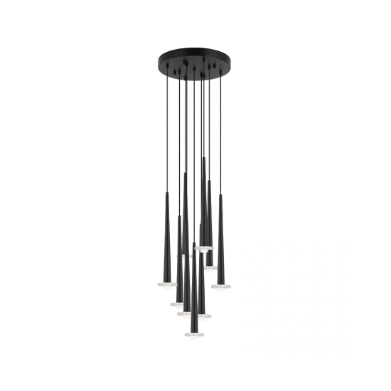 22113 PENDANT LED LIGHT 25W 3000K ALUMINUM -MARBLE BLACK Zambelis Lights