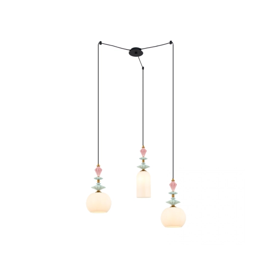 22152 PENDANT LIGHT 3XE27 METAL/CERAMIC/OPAL GLASS Zambelis Lights