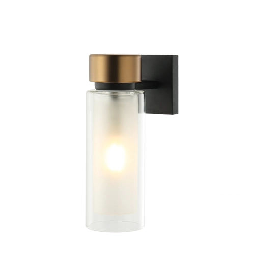 22135 WALL LAMP E14 SANDY BLACK-ANTIQUE BRASS IP44 Zambelis Lights