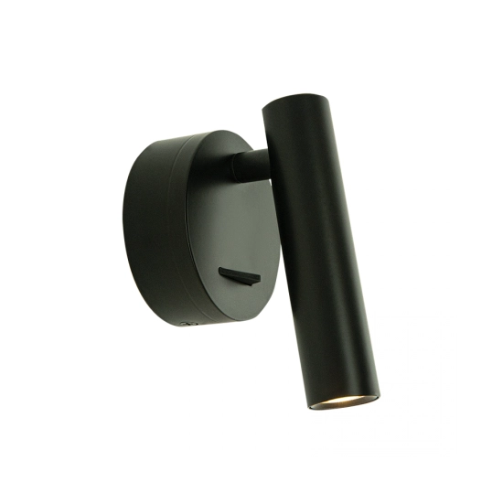 H48-B HOTEL SCONCE LED 3W 3000K METAL - ALUMINIUM BLACK Zambelis Lights