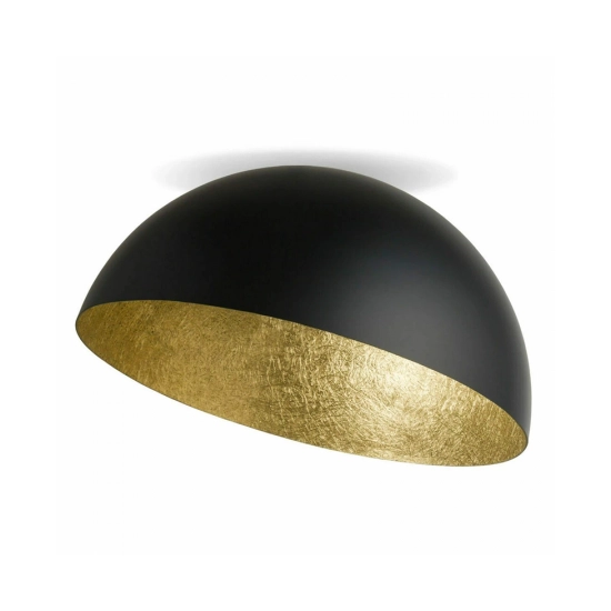 23259 CEILING LAMP E27 MAX 40W METAL BLACK - GOLD LEAF Zambelis Lights