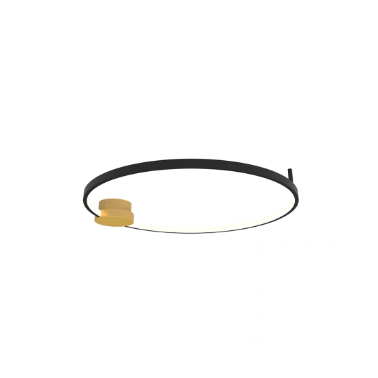 23098 CEILING LED LIGHT 24W 3000K ALUMINIUM-SILICON,GOLD-BLACK RING FOR INTERIOR USE Zambelis Lights